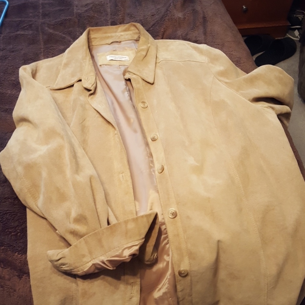 Plus size leather/suede